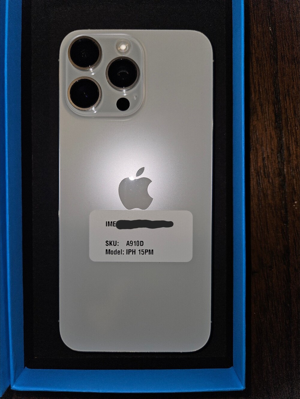 iPhone 15 Pro Max 258 GB Refurbished ATT Like New In Box White Cell Phone